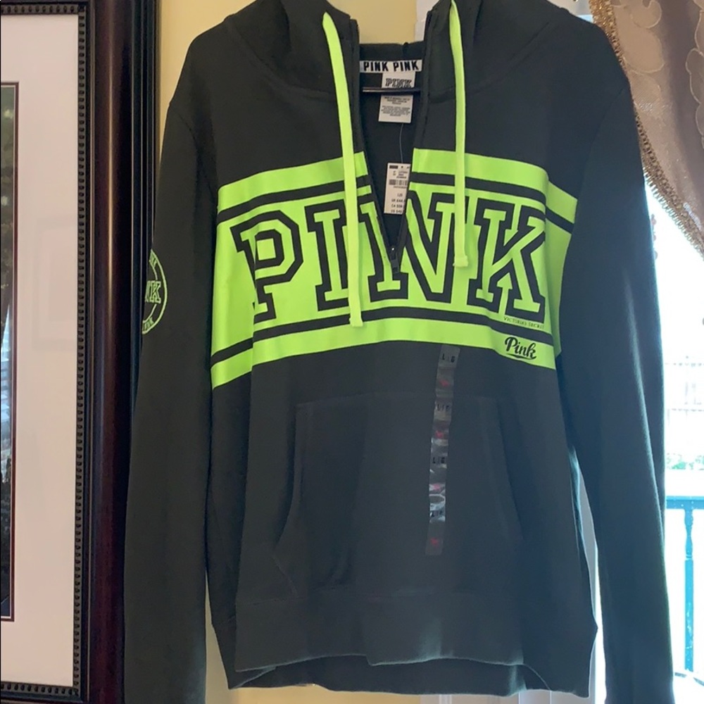 Olive Green/Neon Hoodie